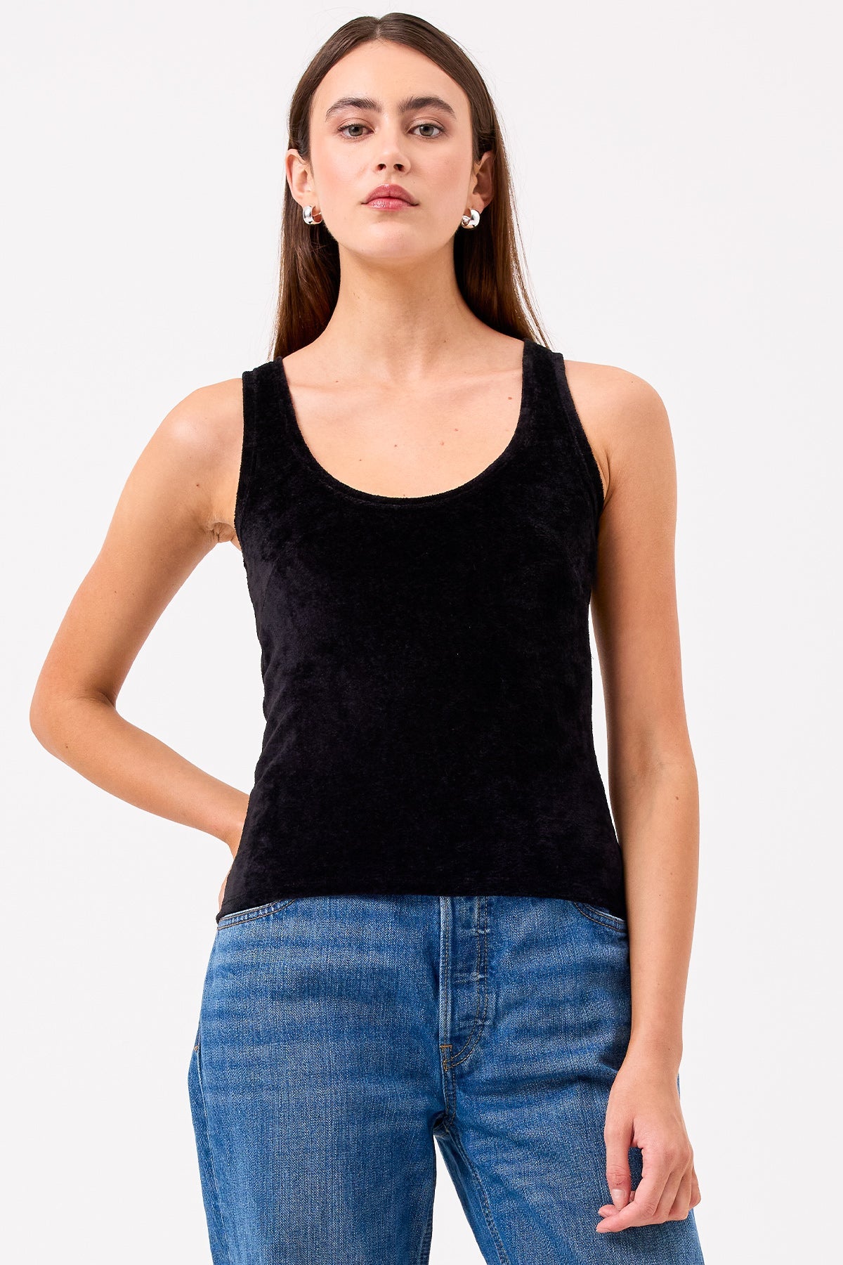 Velour Crush Tank - Goldie LeWinter #color_black