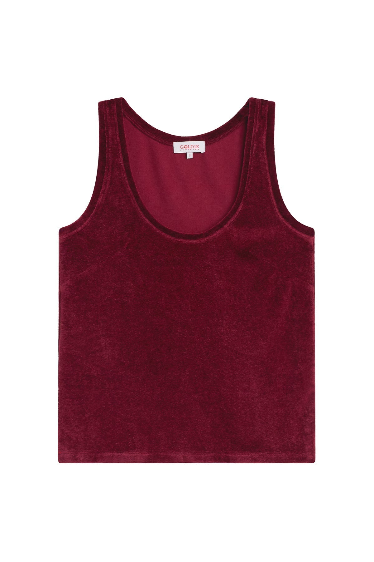 Velour Crush Tank - Goldie LeWinter #color_bordeaux - limited edition