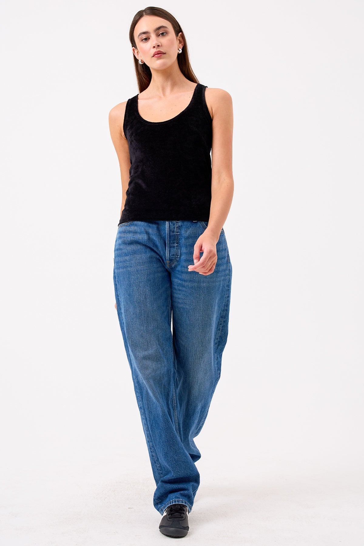 Velour Crush Tank - Goldie LeWinter #color_black