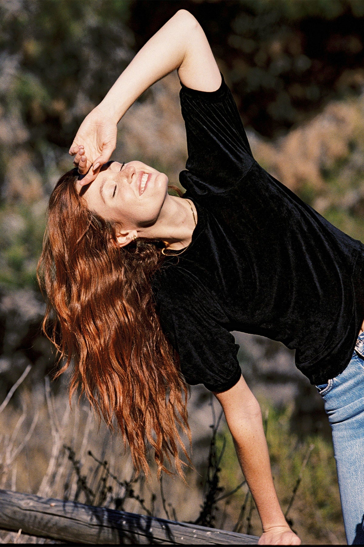 Velour Crush Top - Goldie LeWinter #color_black