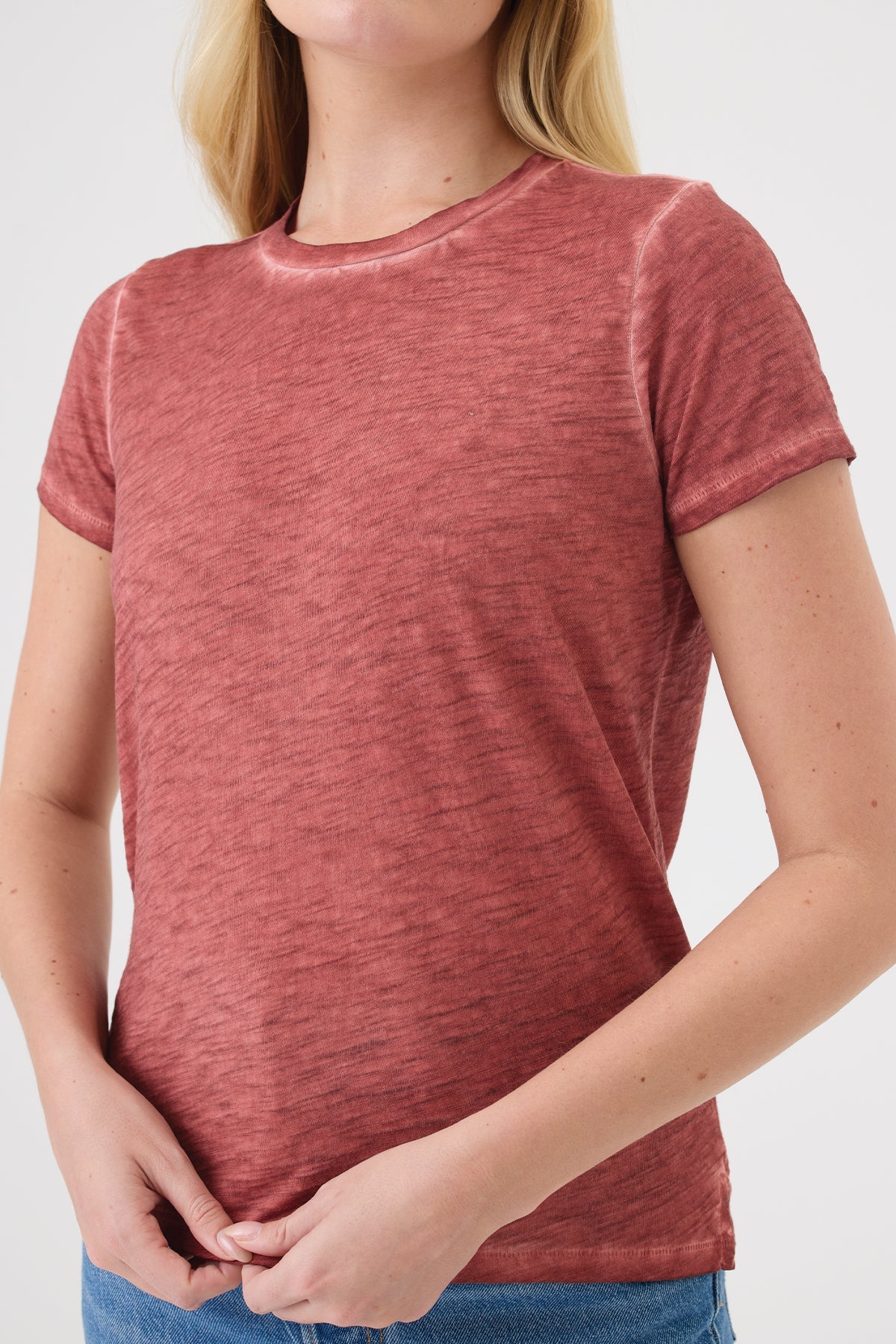 Vintage Wash Boy Tee - Goldie LeWinter #color_chili oil