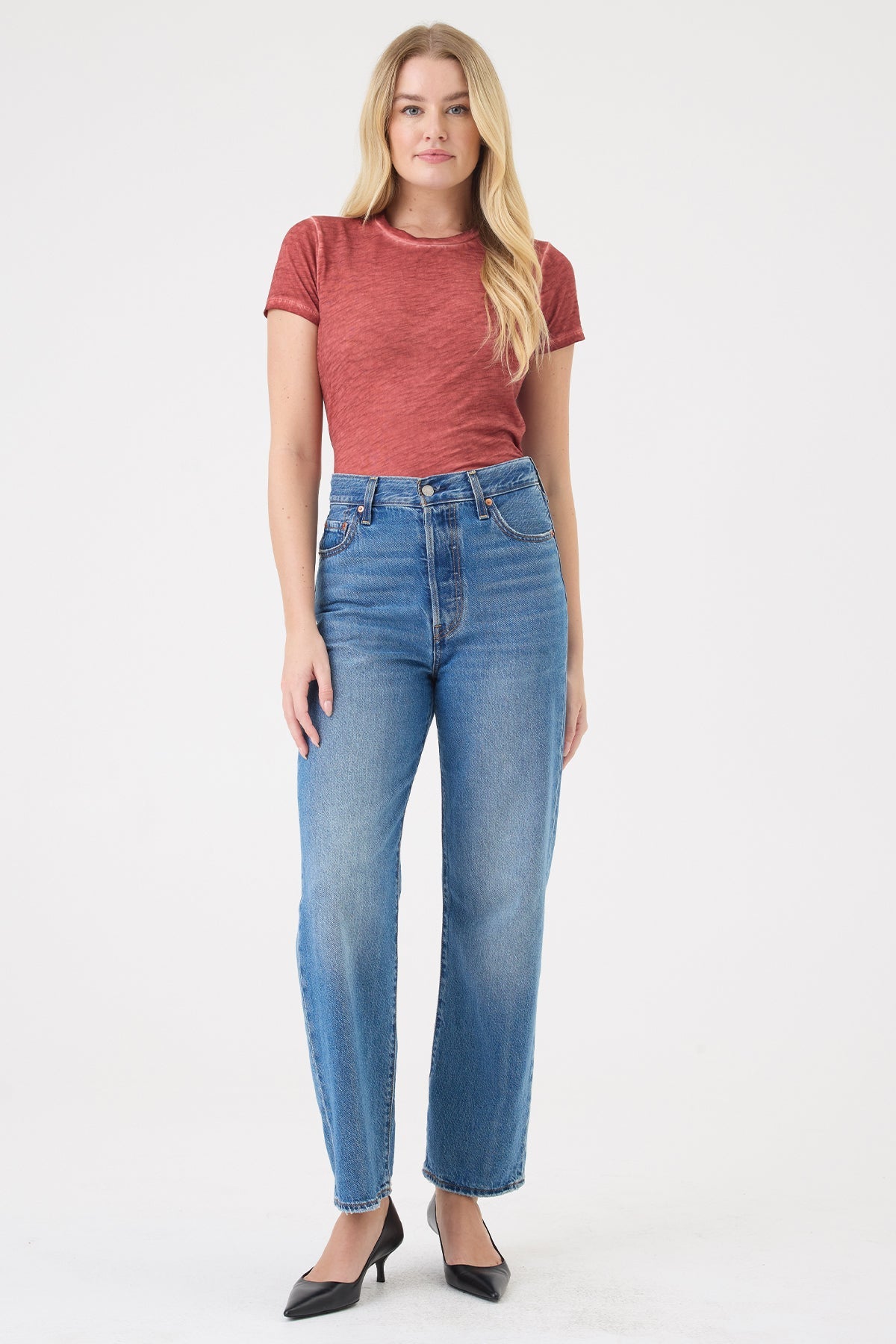 Vintage Wash Boy Tee - Goldie LeWinter #color_chili oil