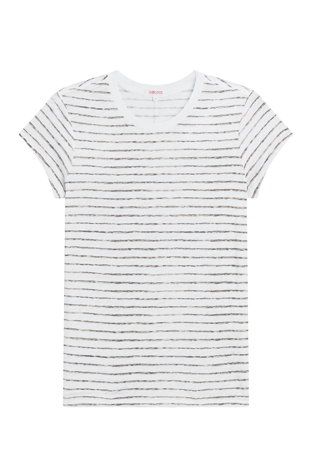 Watercolor Stripe Ringer Tee - Goldie LeWinter #color_string - limited edition