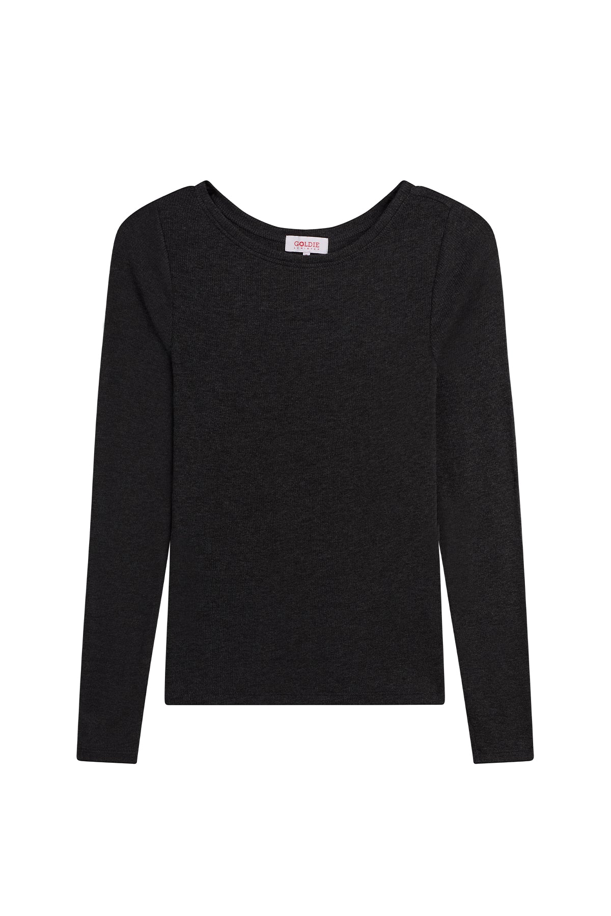 Yvonne Bateau Top - Goldie LeWinter #color_charcoal heather