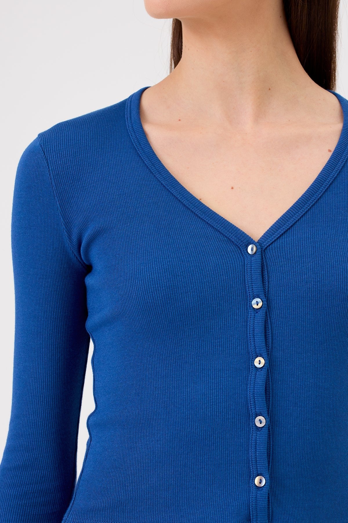 Zoé Mini Cardigan - Goldie LeWinter #color_estate blue