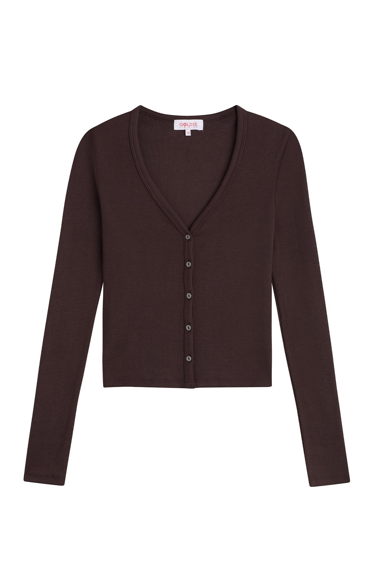 Zoé Mini Cardigan - Goldie LeWinter #color_coffee - limited edition