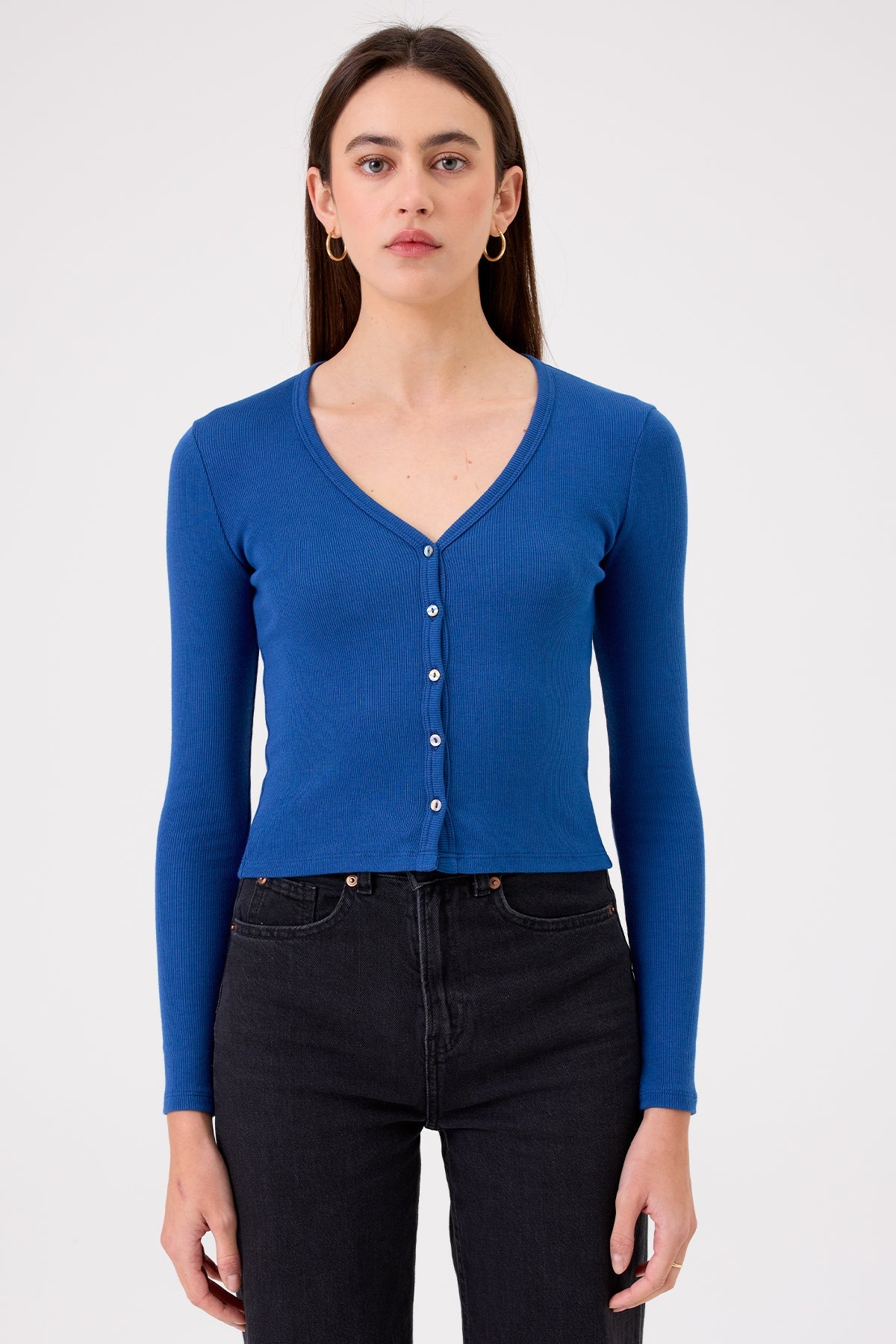 Zoé Mini Cardigan - Goldie LeWinter #color_estate blue
