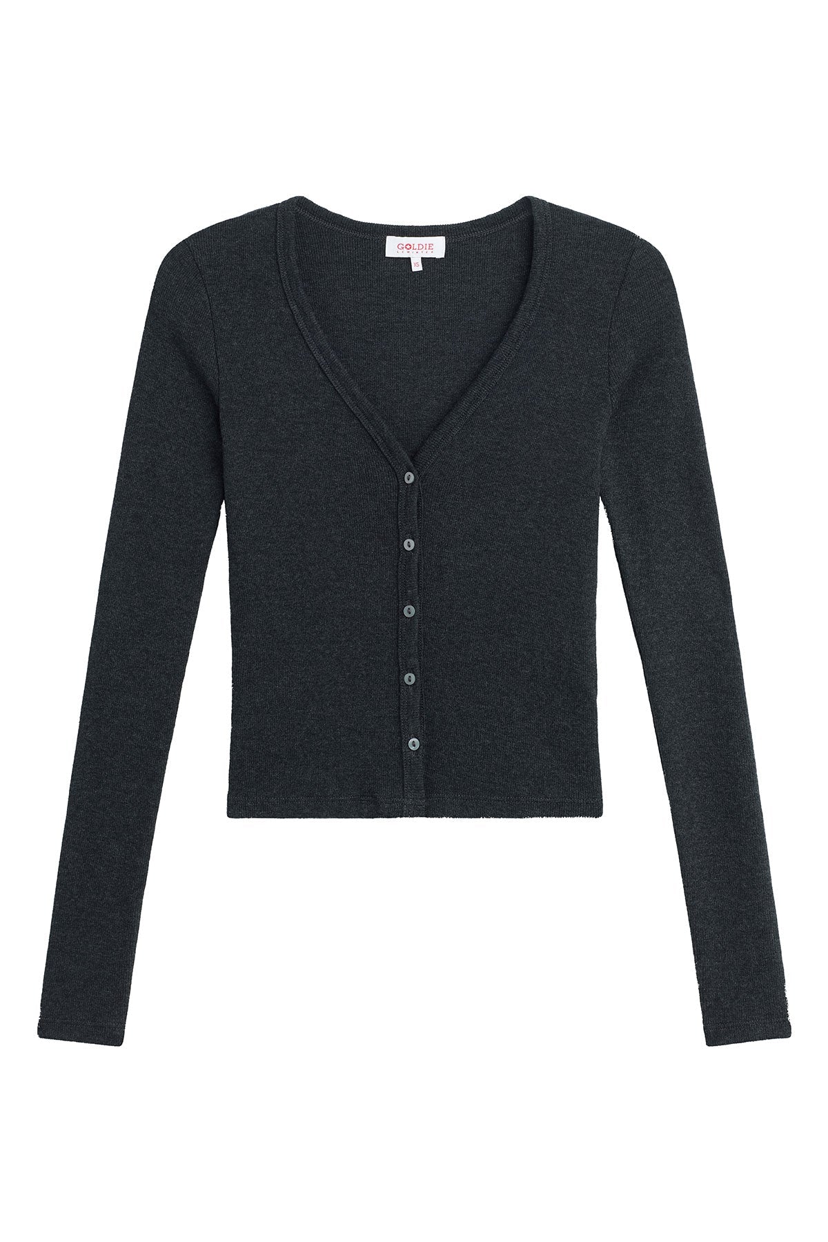Zoé Mini Cardigan - Goldie LeWinter #color_charcoal heather