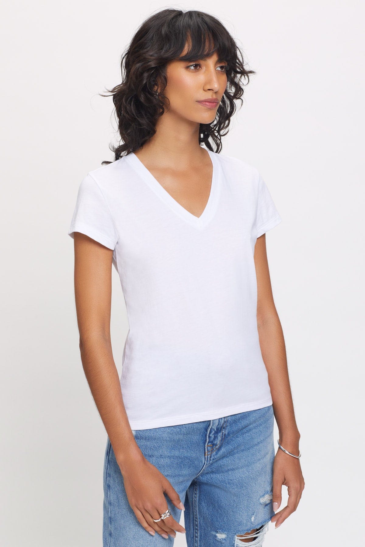Organic V Neck Tee - Goldie LeWinter