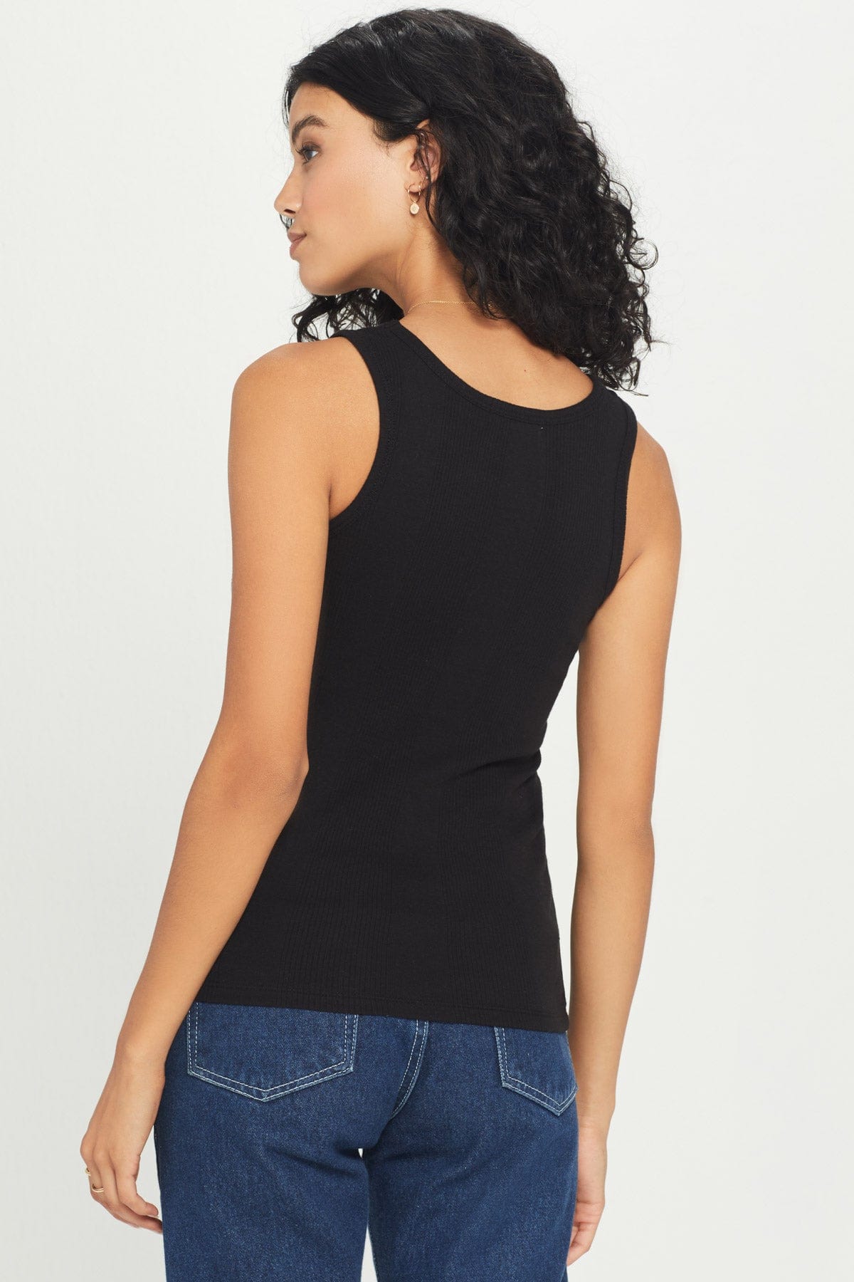 Variegated Rib Tank - Goldie LeWinter #color_black