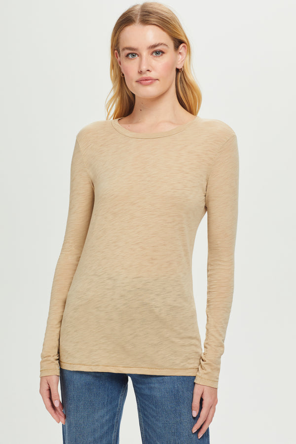 Long Sleeve Signature Stitch Tee - Goldie Lewinter