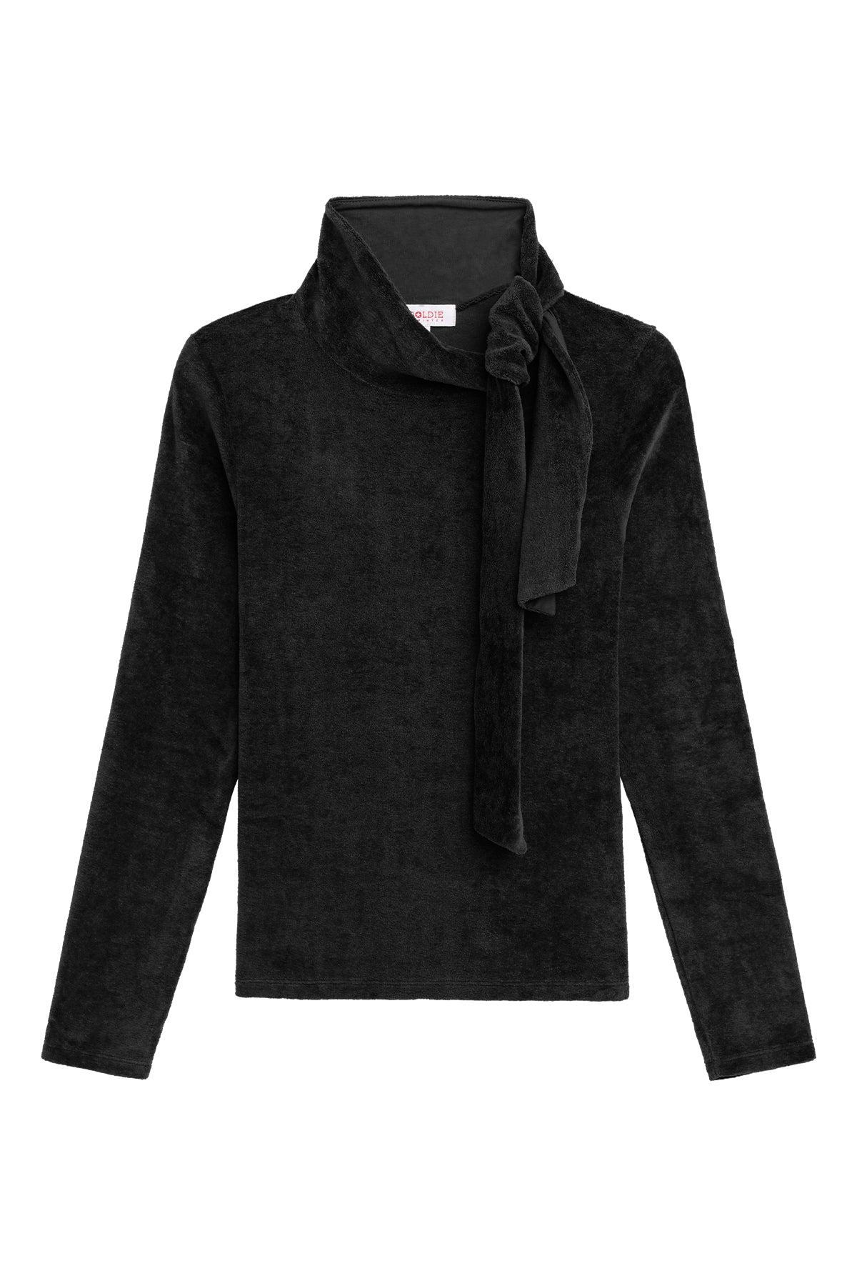 Velour Crush Scarf Top - Goldie LeWinter #color_black