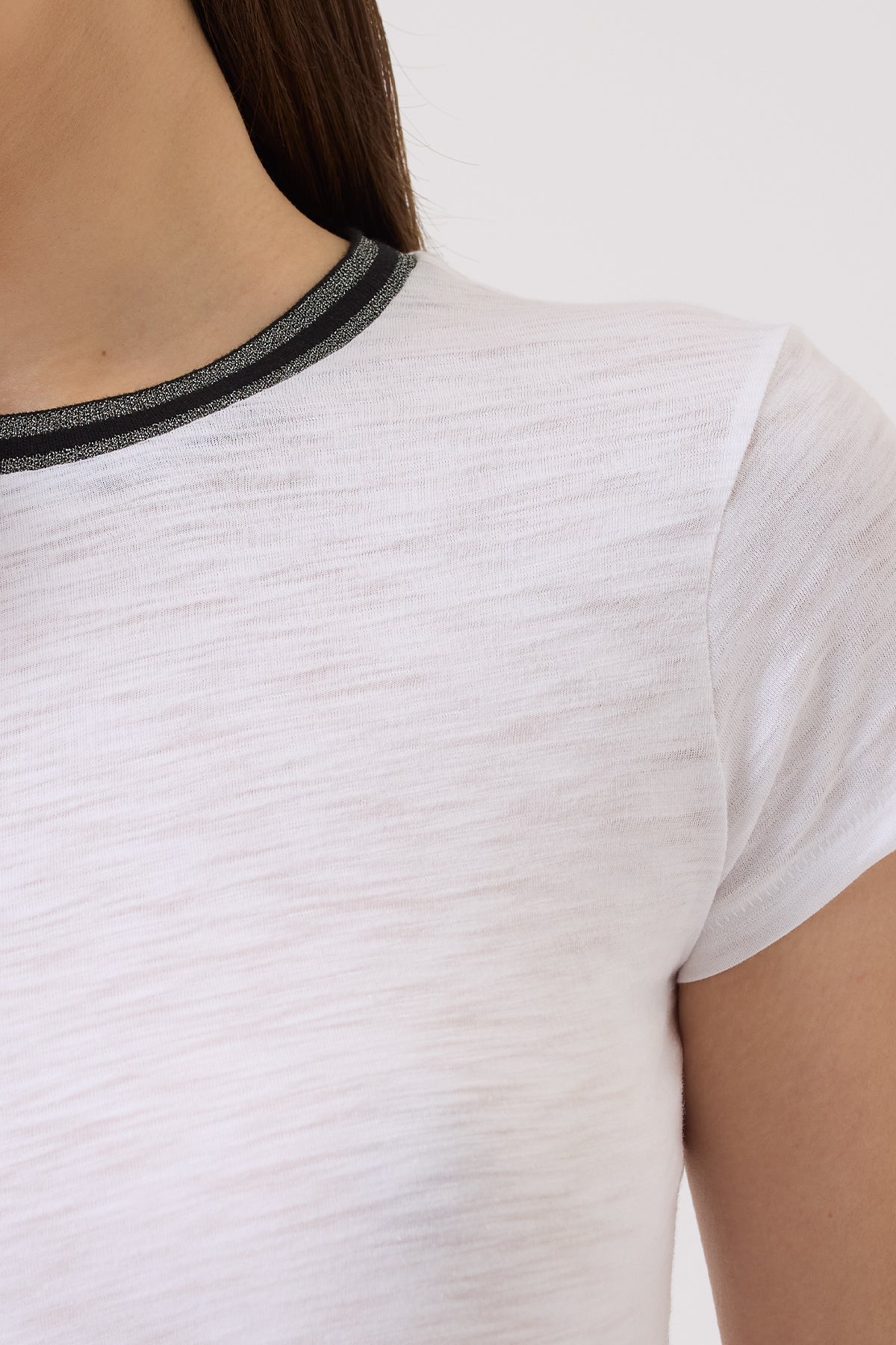 Daylight Shimmer Tipped Ringer Tee