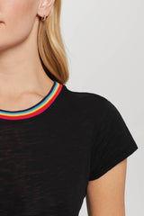 Rainbow Tipped Classic Tee - Goldie Lewinter
