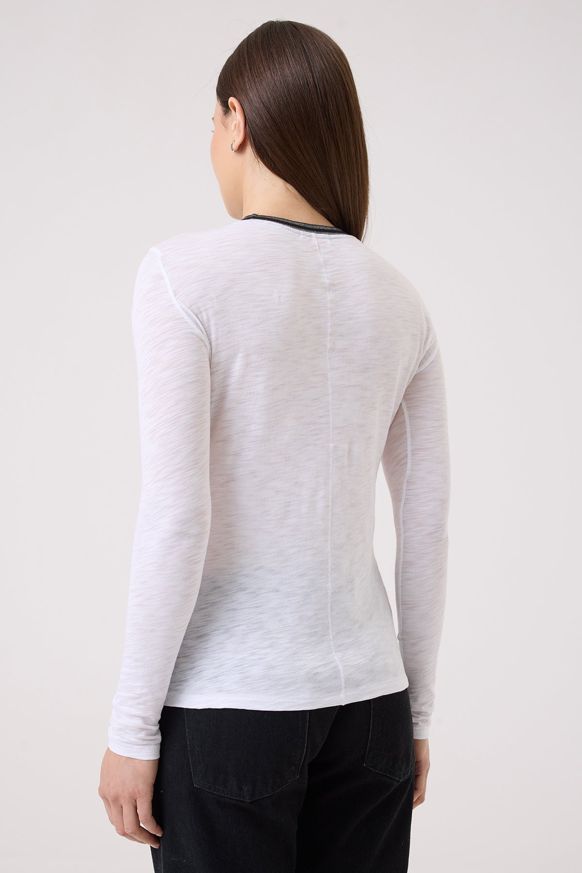Daylight Shimmer Tipped Ringer Top