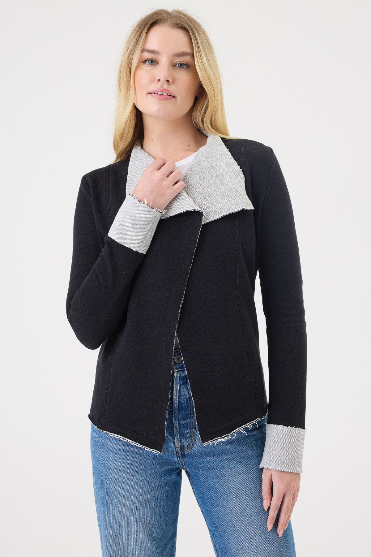 Melrose Drape Jacket - Goldie LeWinter #color_black