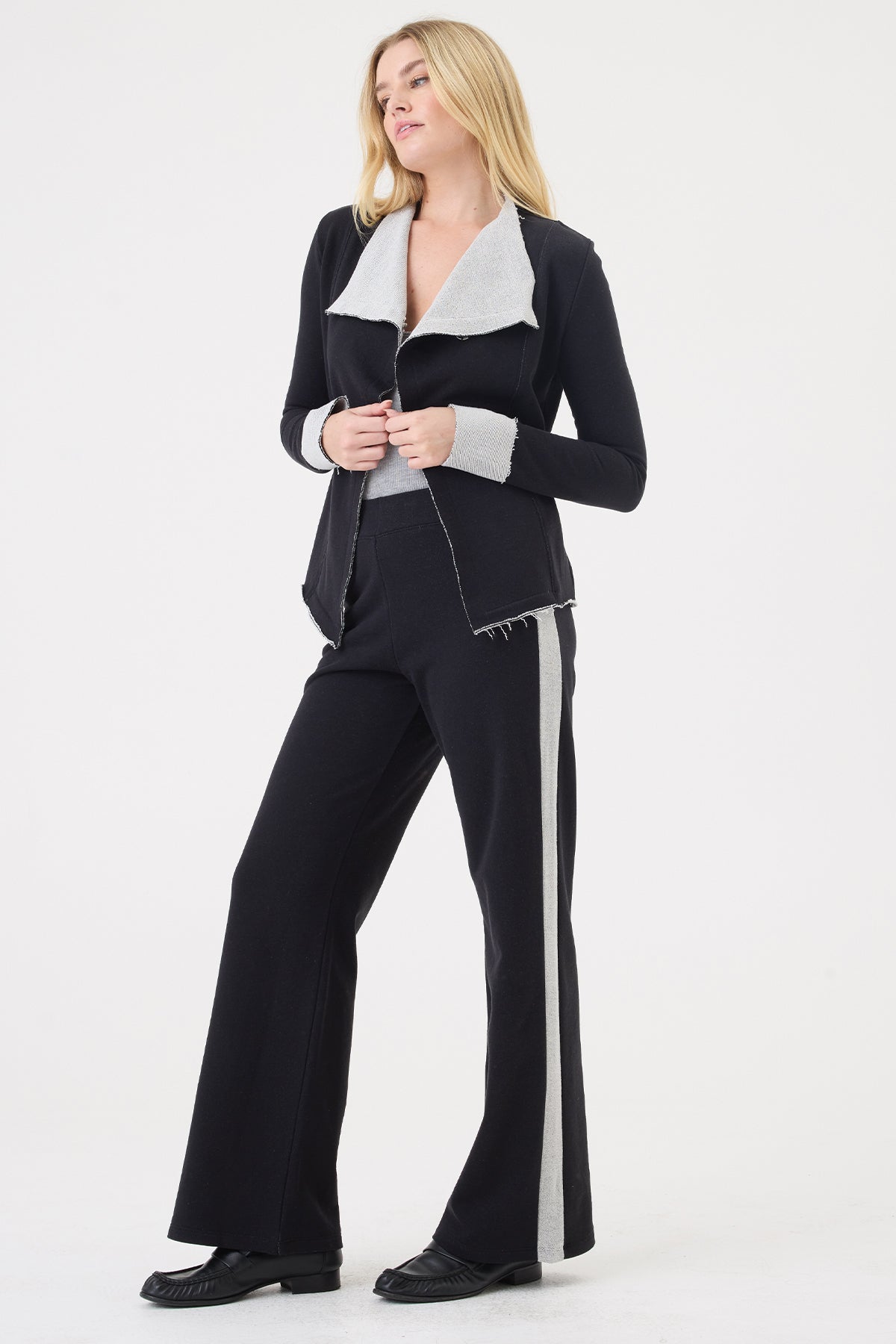 Melrose Drape Jacket - Goldie LeWinter #color_black