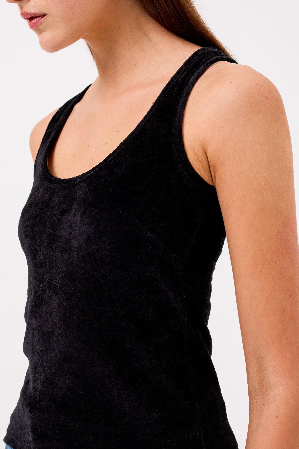 Velour Crush Tank - Goldie LeWinter #color_black