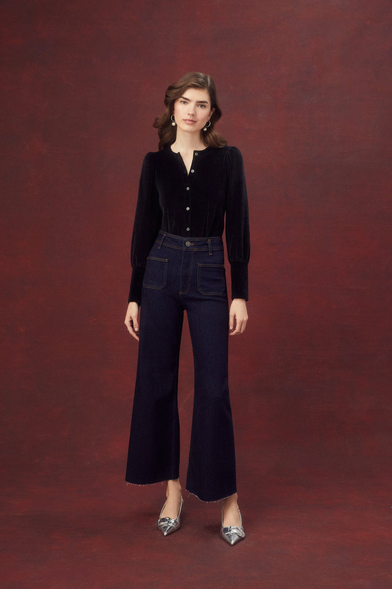 Victorian Velour Top - Goldie LeWinter