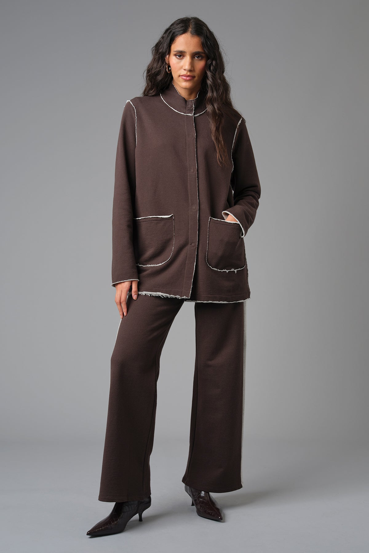Melrose Utility Jacket - Goldie LeWinter #color_coffee - limited edition