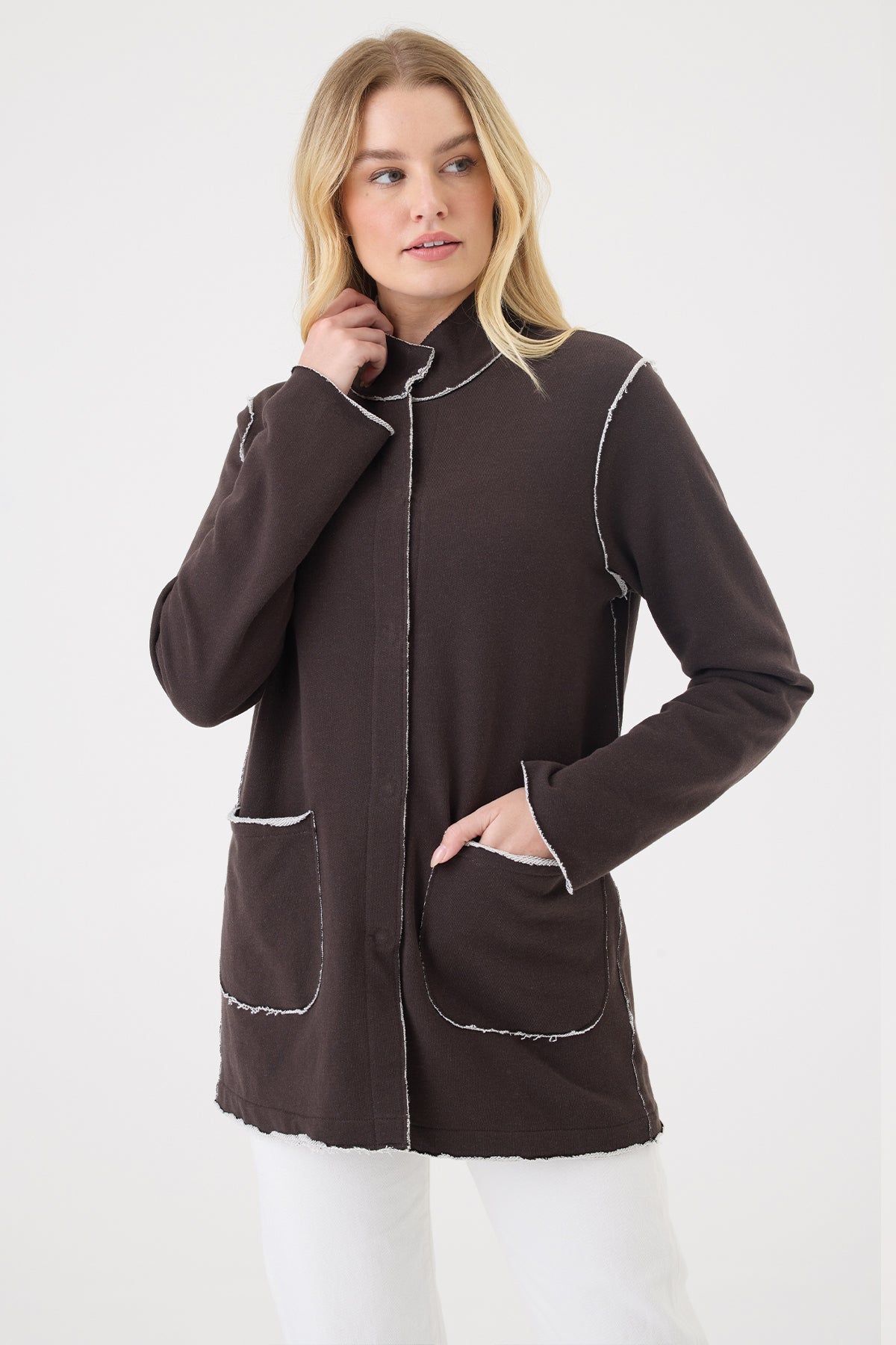 Melrose Utility Jacket - Goldie LeWinter #color_coffee - limited edition