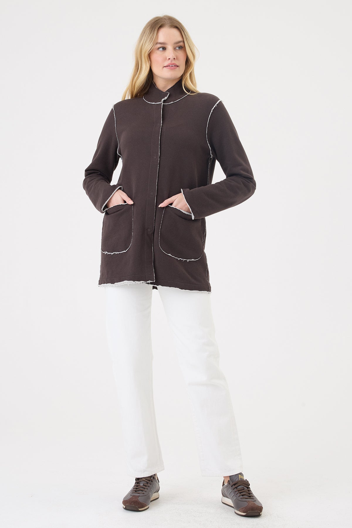 Melrose Utility Jacket - Goldie LeWinter #color_coffee - limited edition