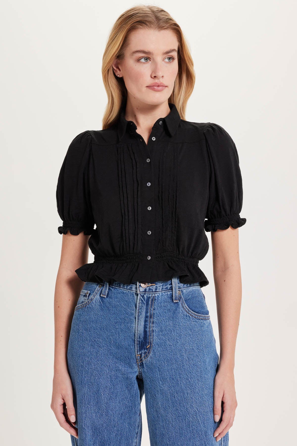 Amelie Pintuck Blouse - Goldie LeWinter