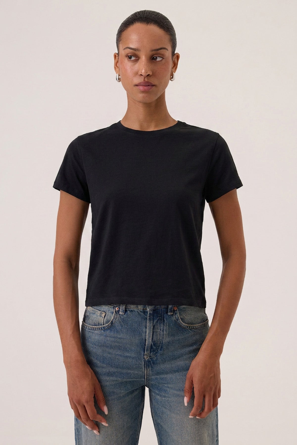 Amie Organic Tee - Goldie LeWinter #color_black