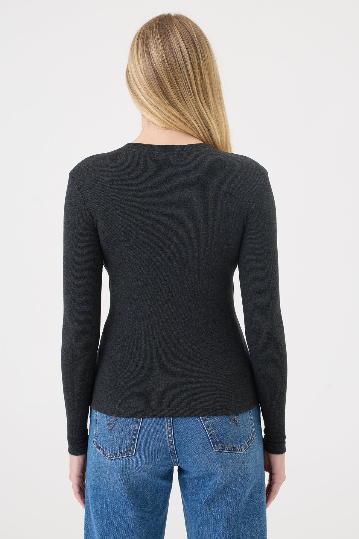 Audrey Cardigan - Goldie LeWinter #color_charcoal heather