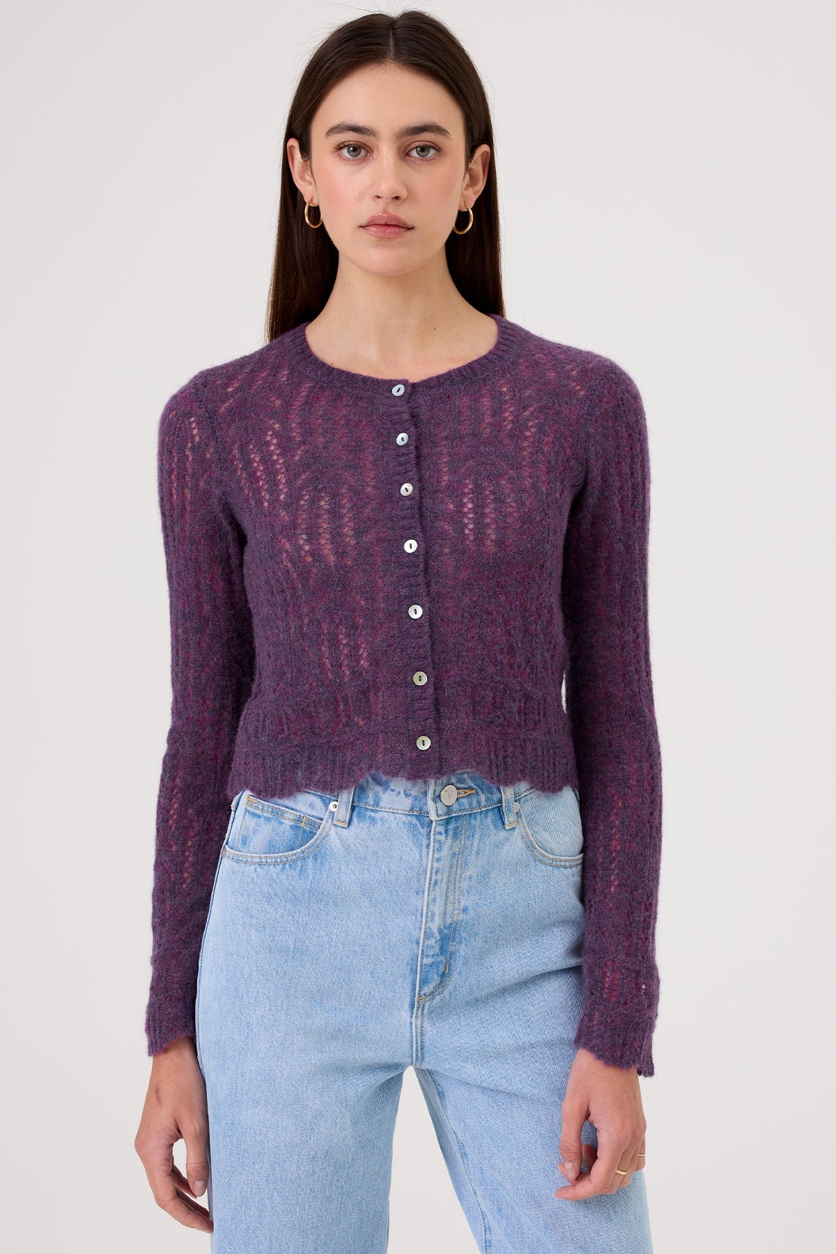 Aurora Cardigan - Goldie LeWinter #color_violet multi