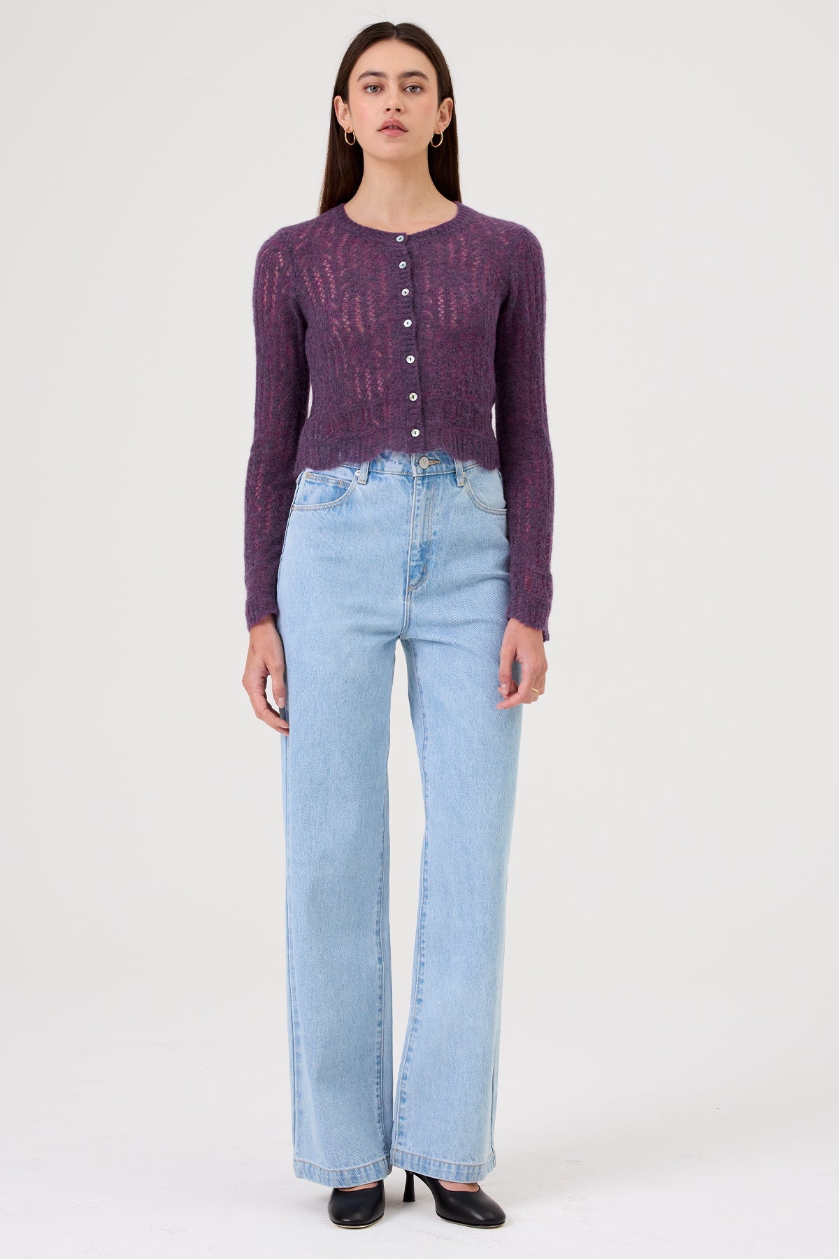 Aurora Cardigan - Goldie LeWinter #color_violet multi
