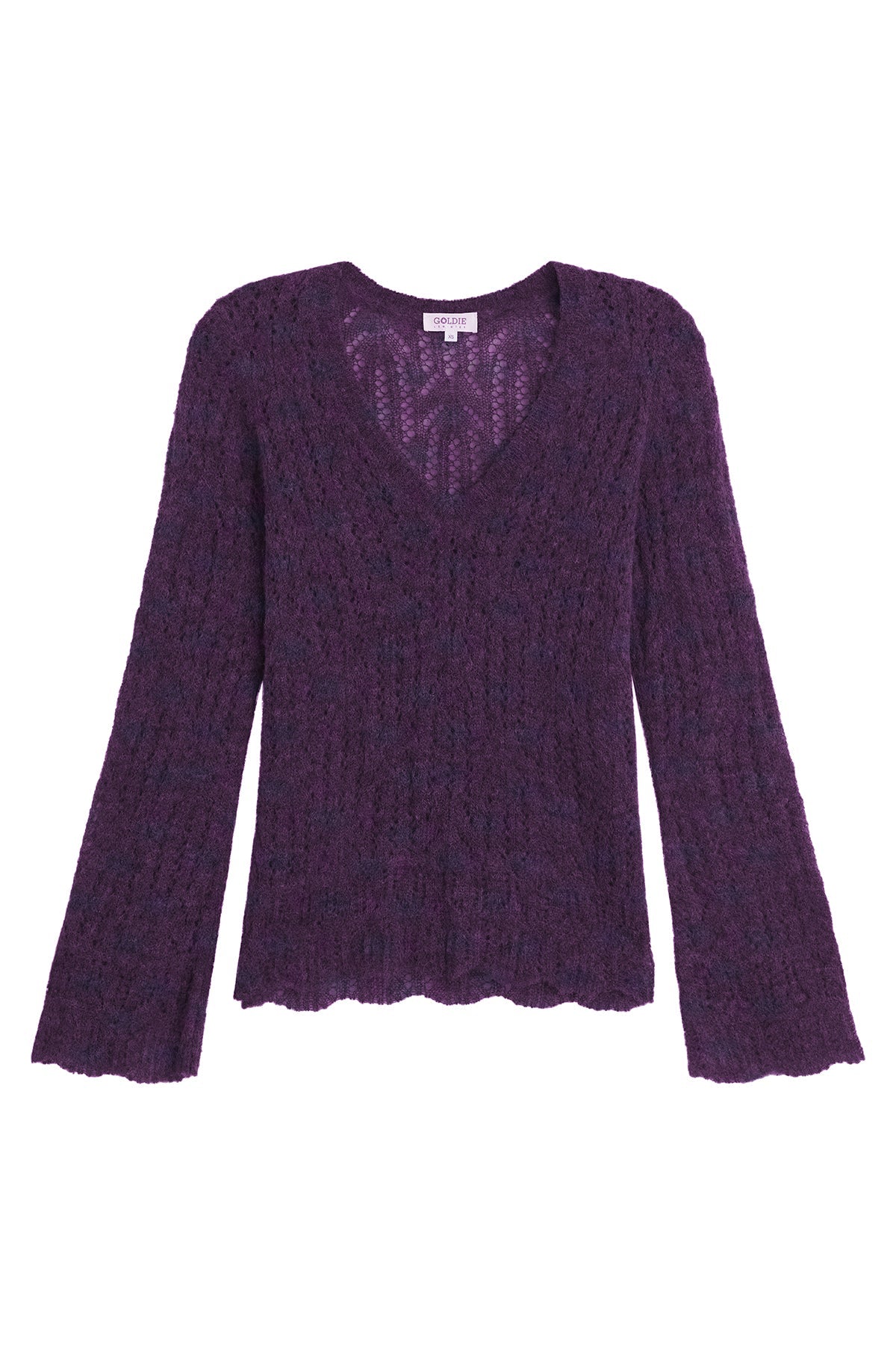 Aurora V Neck Sweater - Goldie LeWinter #color_violet multi