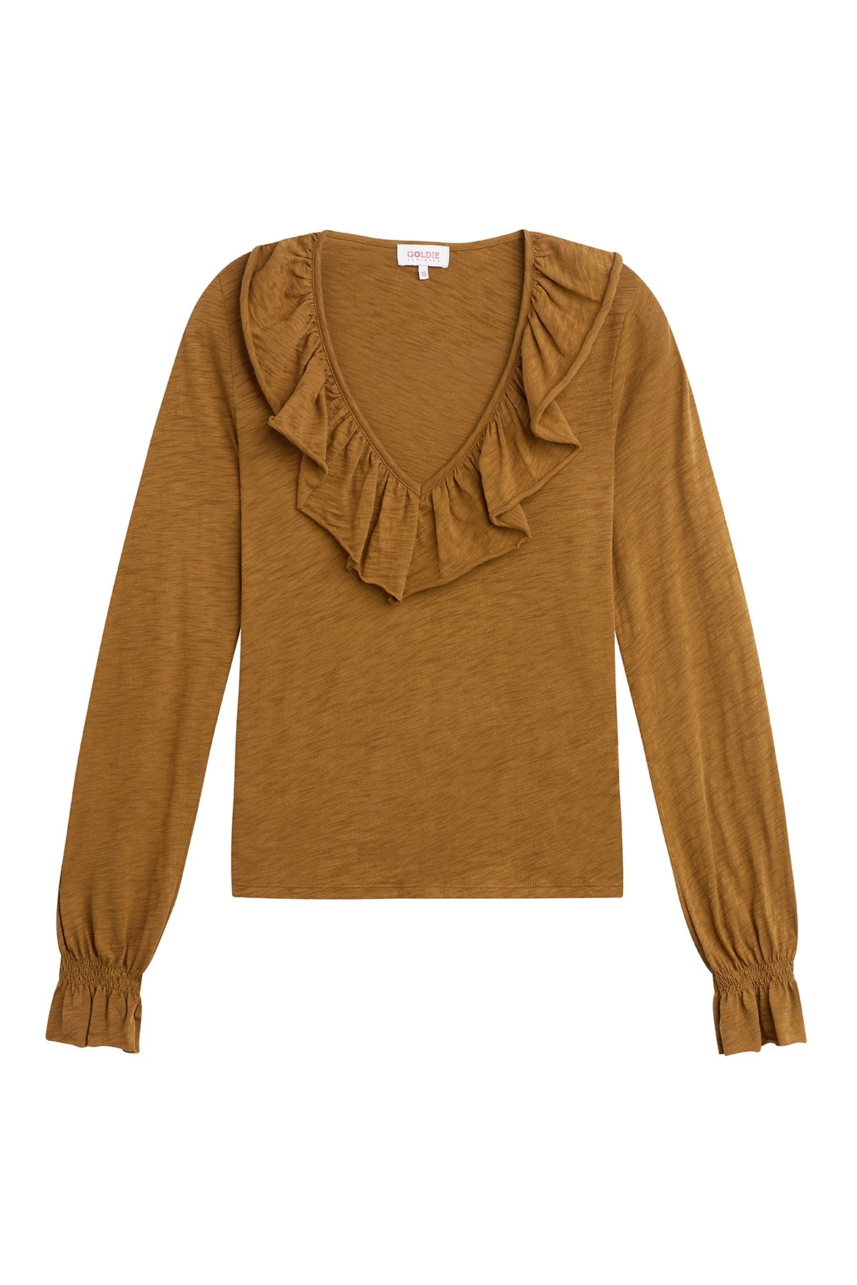 Bella Ruffle Top - Goldie LeWinter #color_bronze