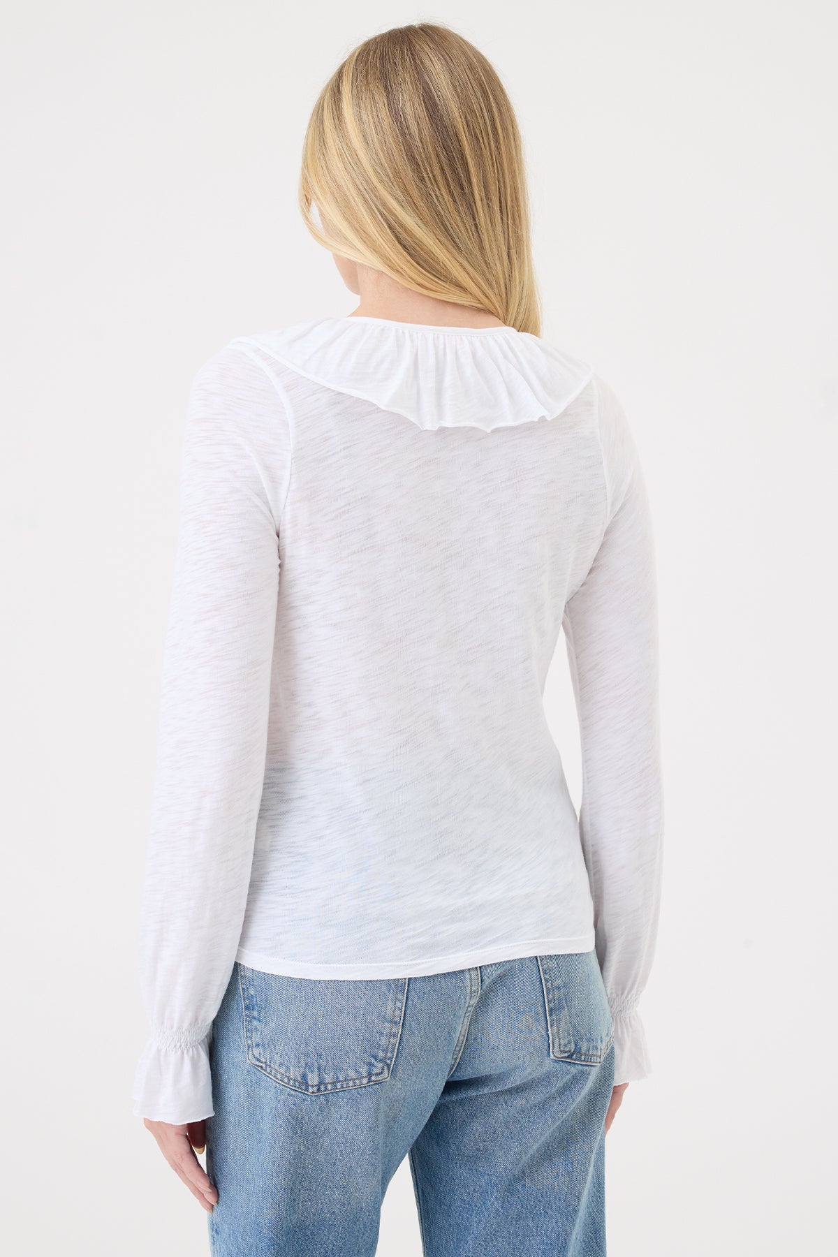 Bella Ruffle Top - Goldie LeWinter #color_white