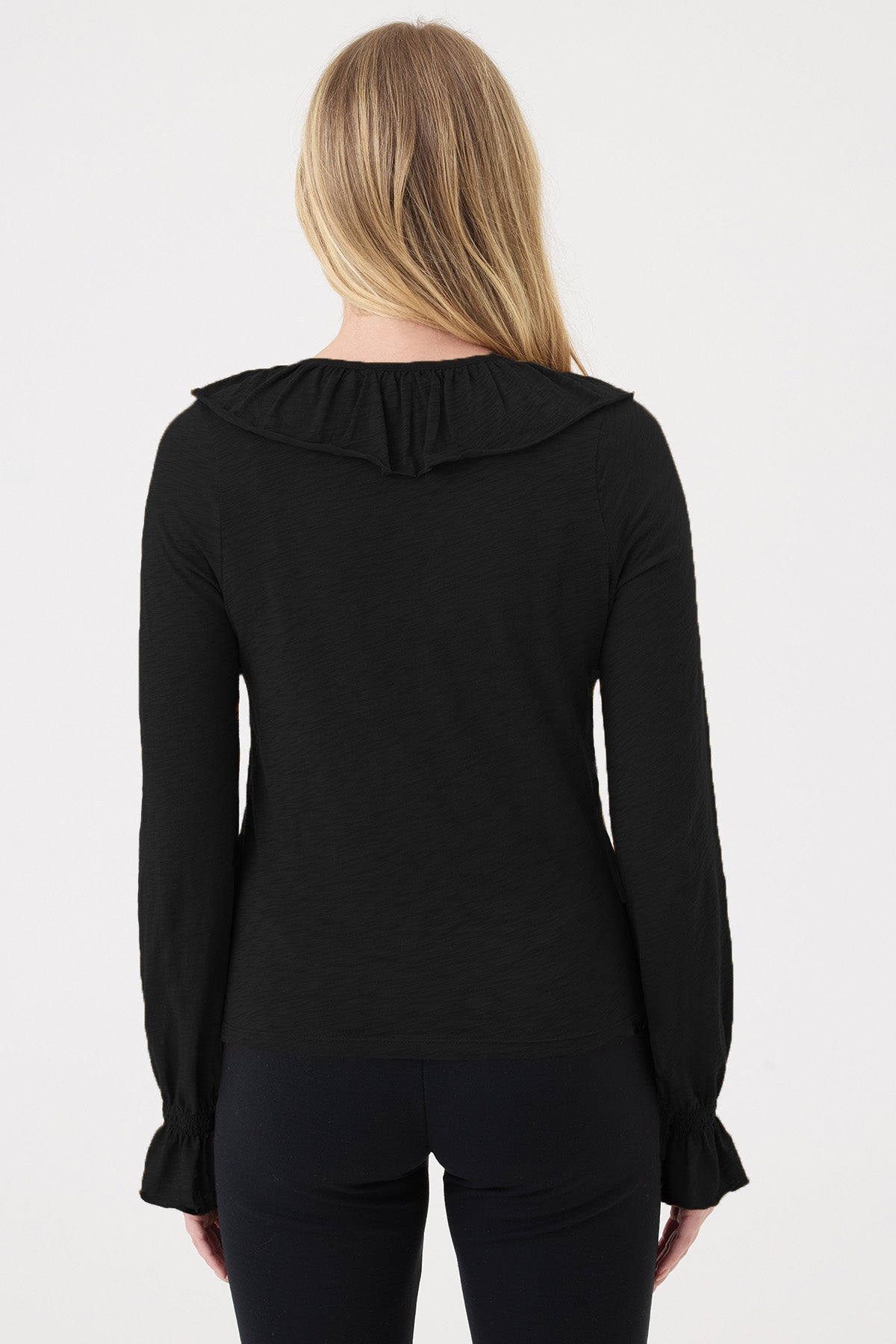 Bella Ruffle Top - Goldie LeWinter #color_black