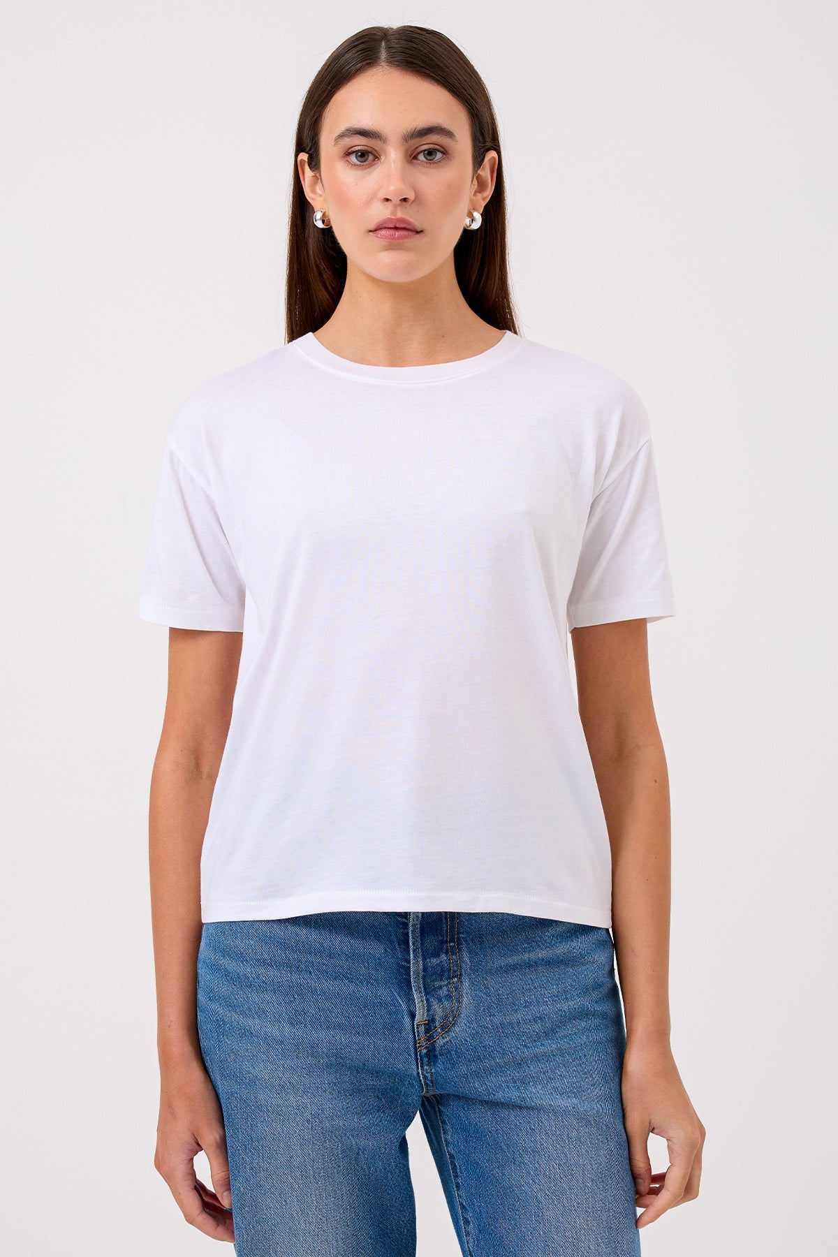 Billie Boyfriend Tee - Goldie LeWinter #color_white