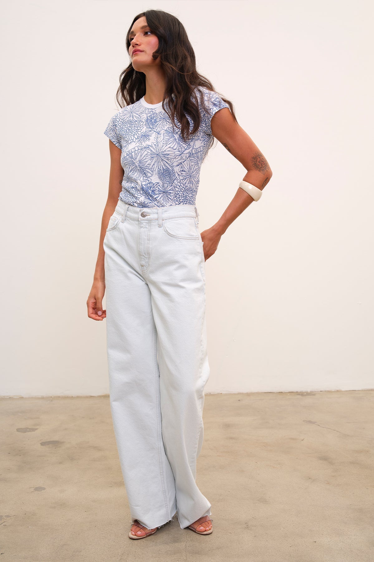 Botanical Ringer Tee - Goldie LeWinter #color_limoges