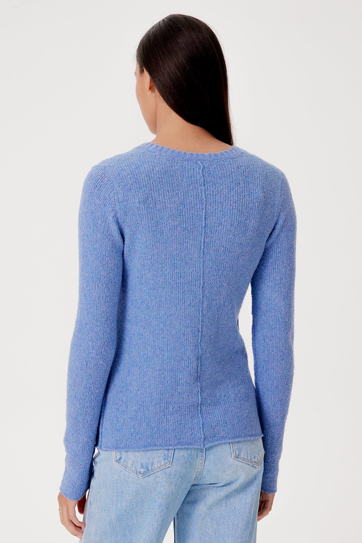 Bouclé V Neck Sweater - Goldie LeWinter