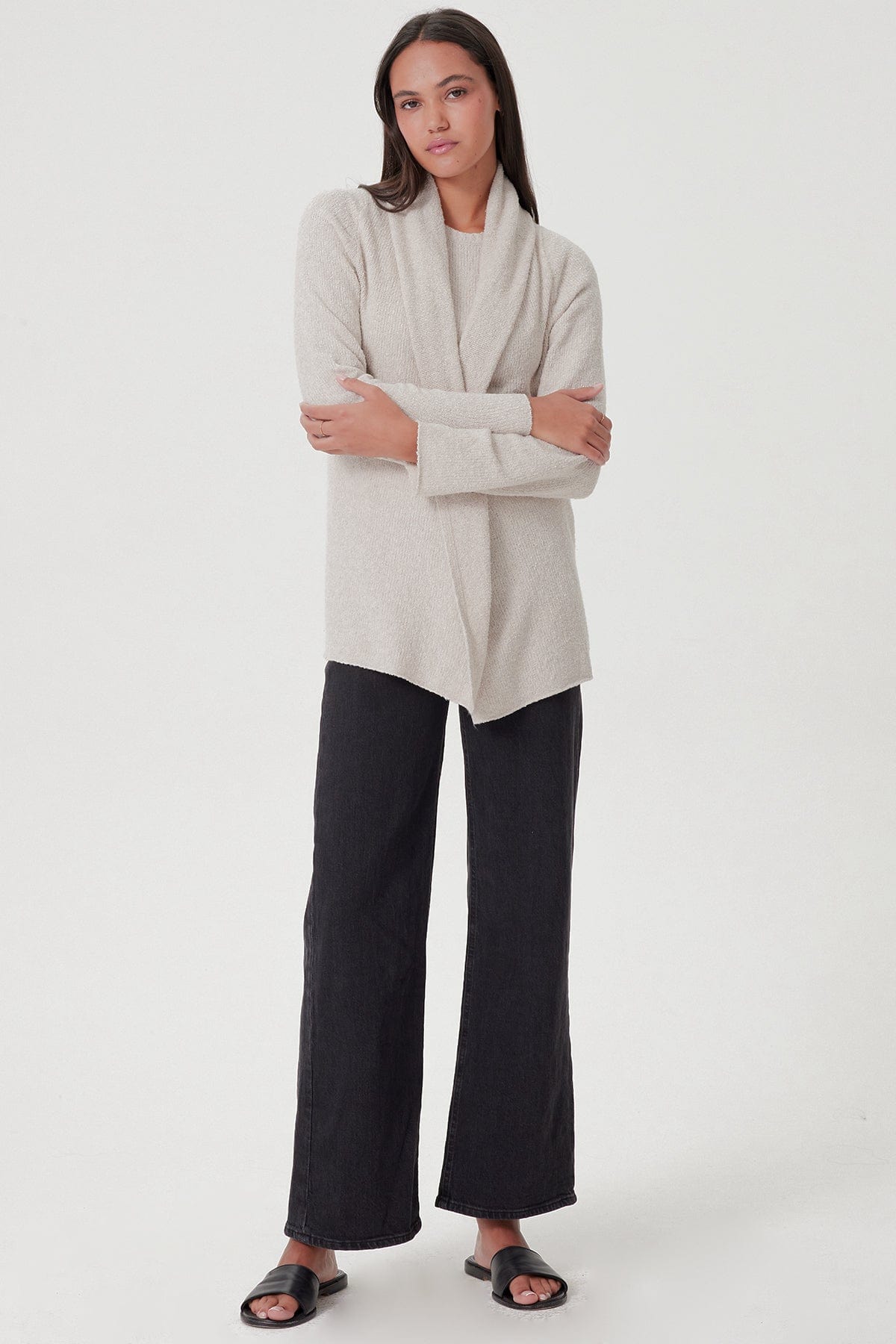 Bouclé Waterfall Cardigan - Goldie LeWinter