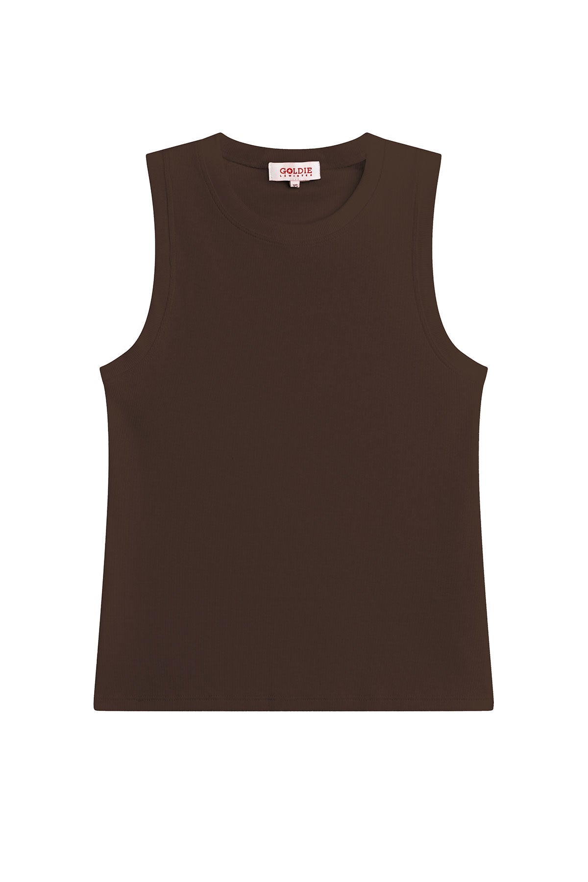 Brie Sleeveless Shell - Goldie LeWinter #color_coffee - limited edition