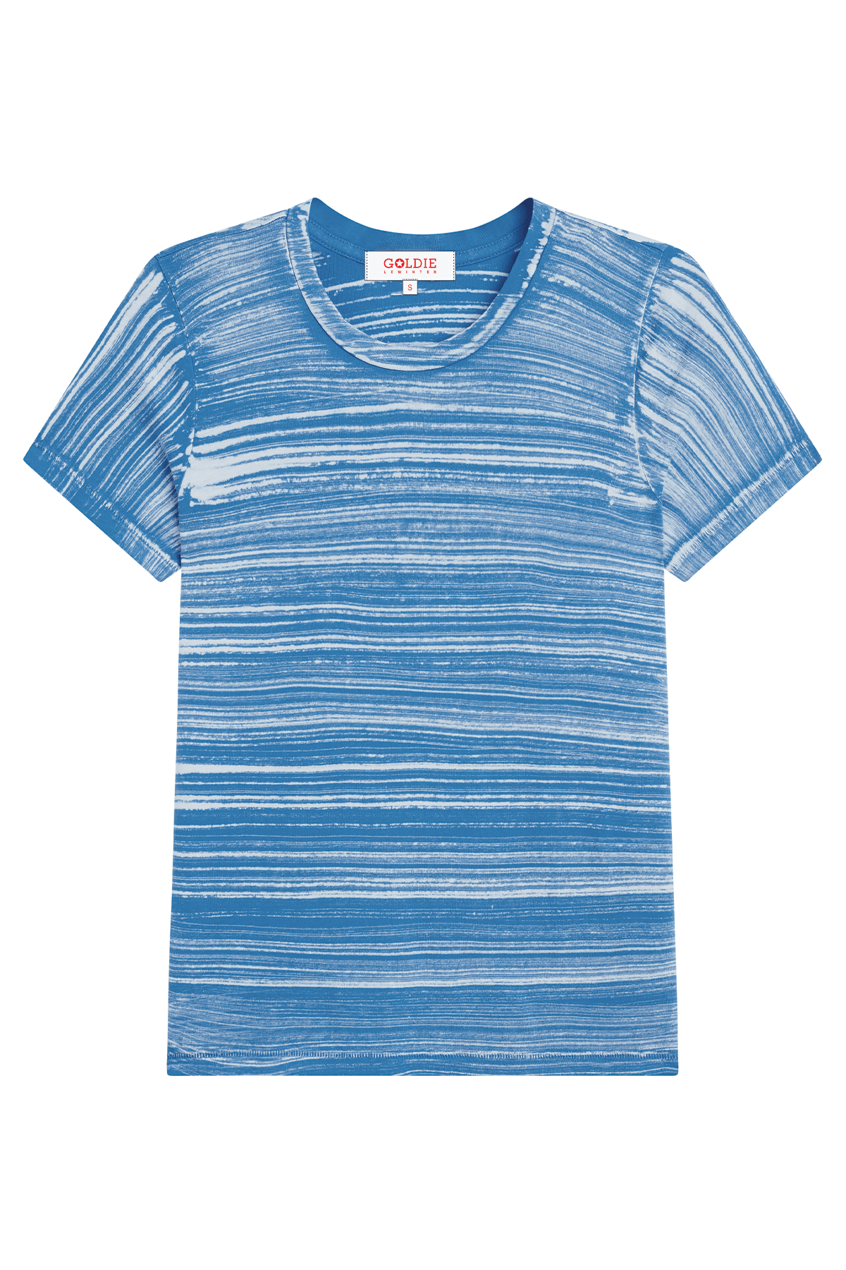 Cabana Stripe Boy Tee - Goldie LeWinter #color_sea - limited edition