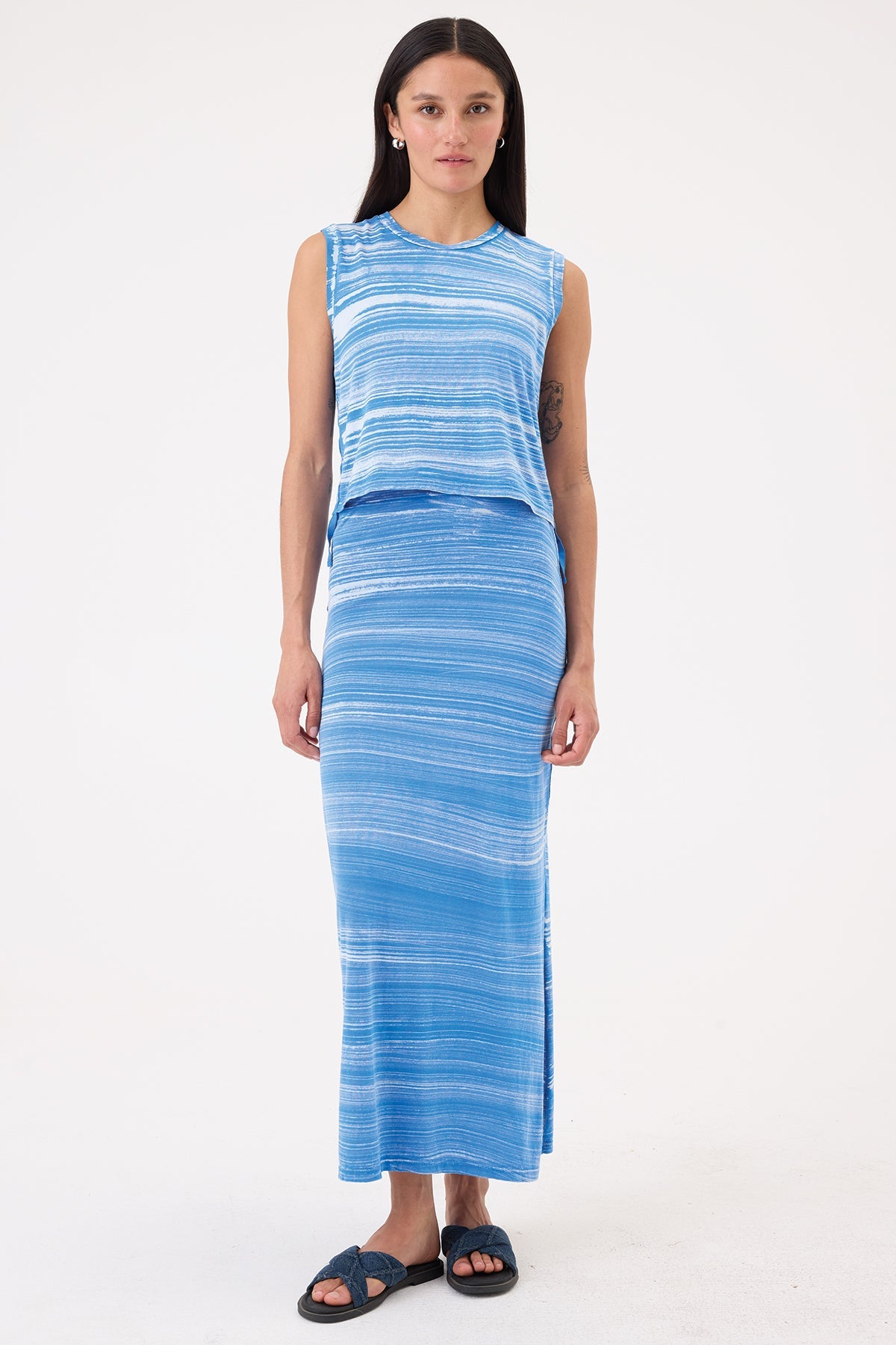 Cabana Stripe Maxi Skirt