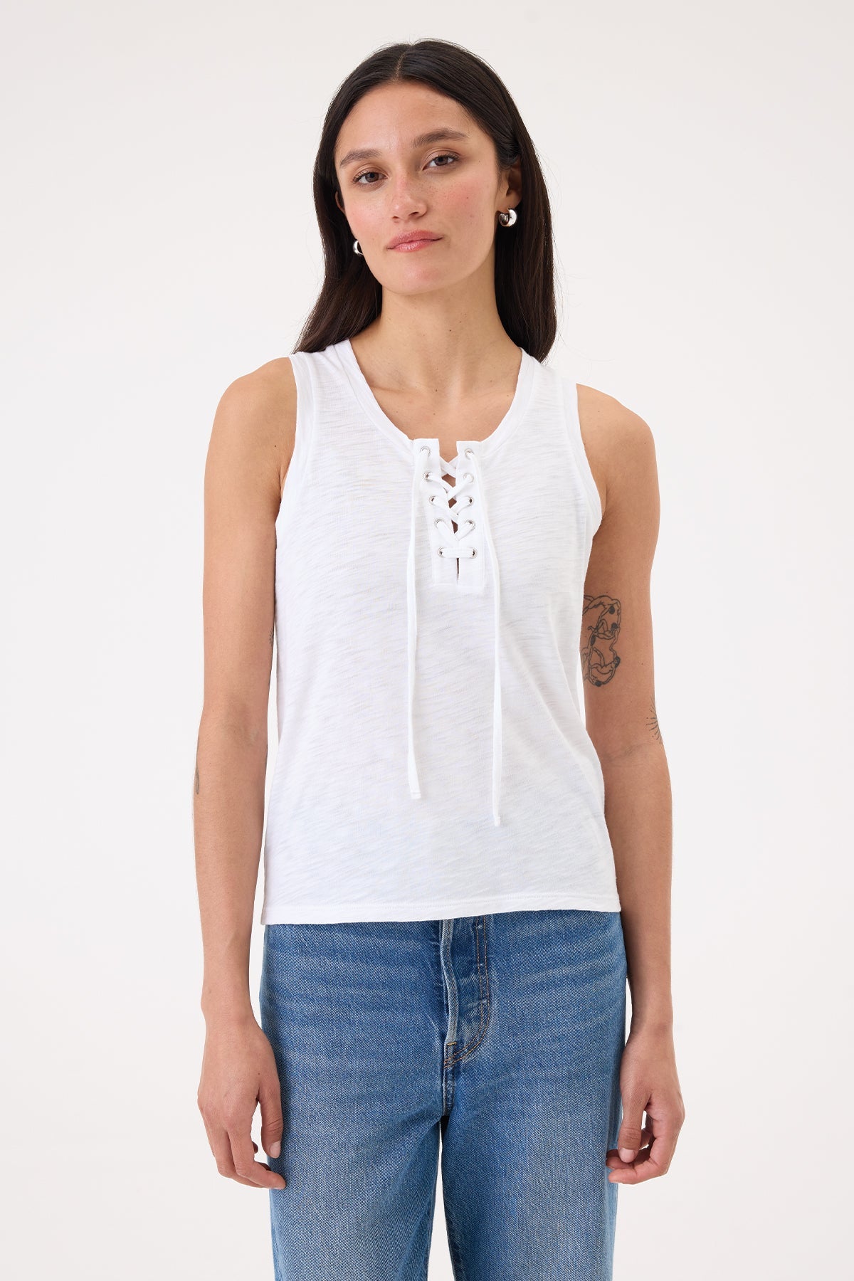 Capri Tank - Goldie LeWinter #color_white
