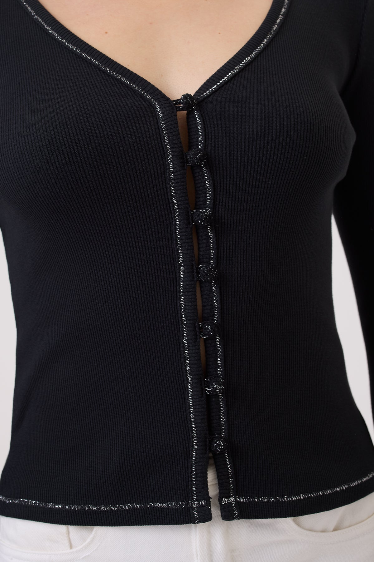 Céleste Organic Micro Rib Cardigan