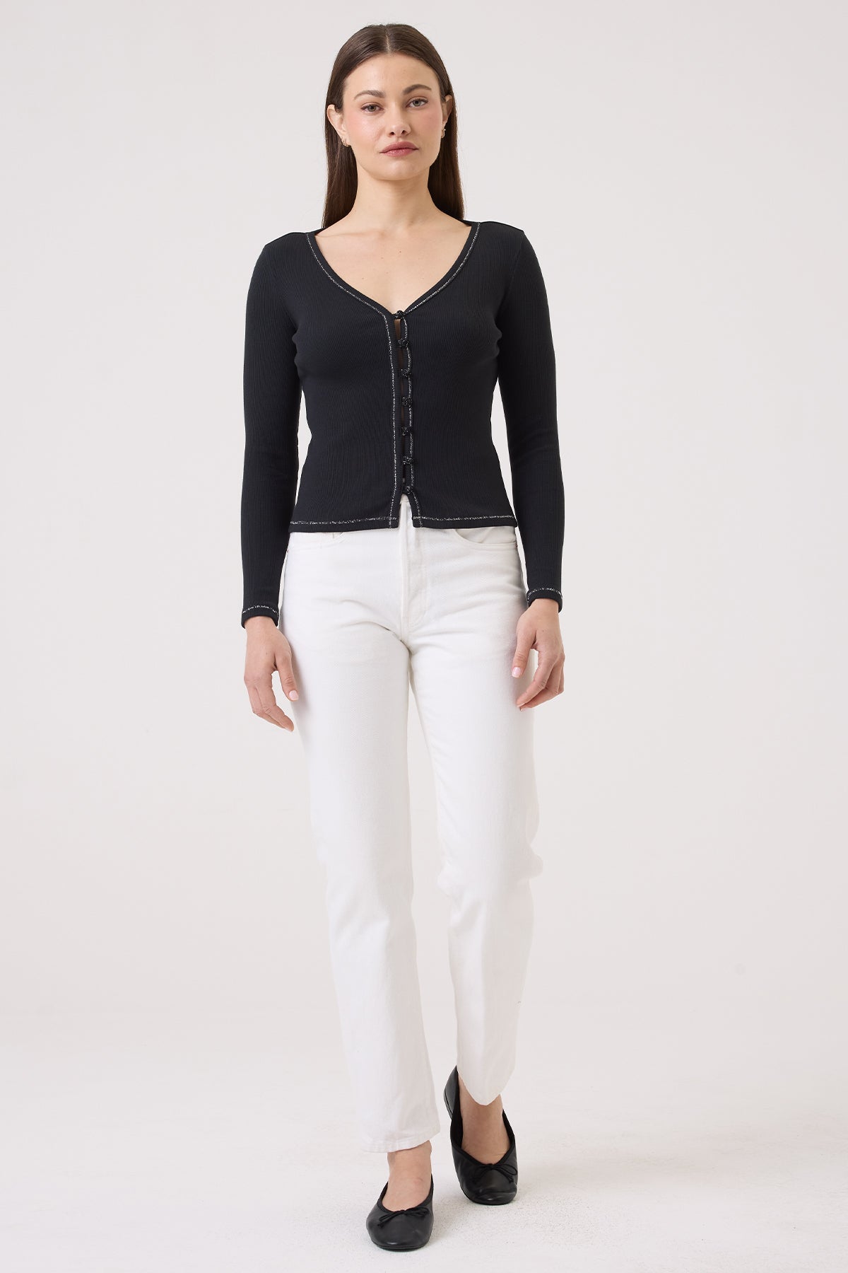 Céleste Organic Micro Rib Cardigan