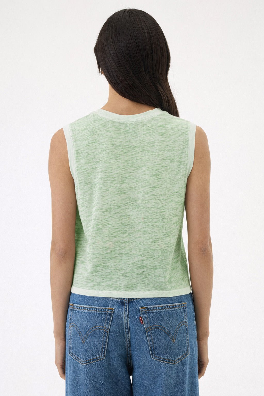 Coastal Sunwash Crop Tank - Goldie LeWinter #color_palm - limited edition