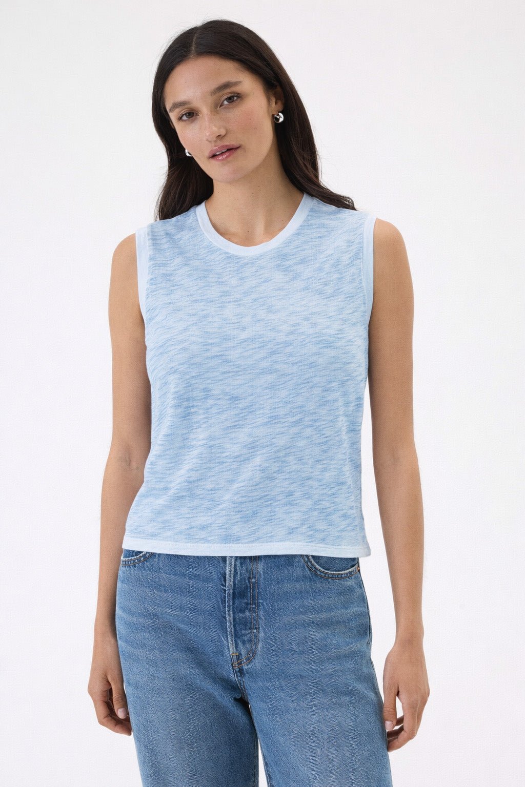 Coastal Sunwash Crop Tank - Goldie LeWinter #color_sea - limited edition