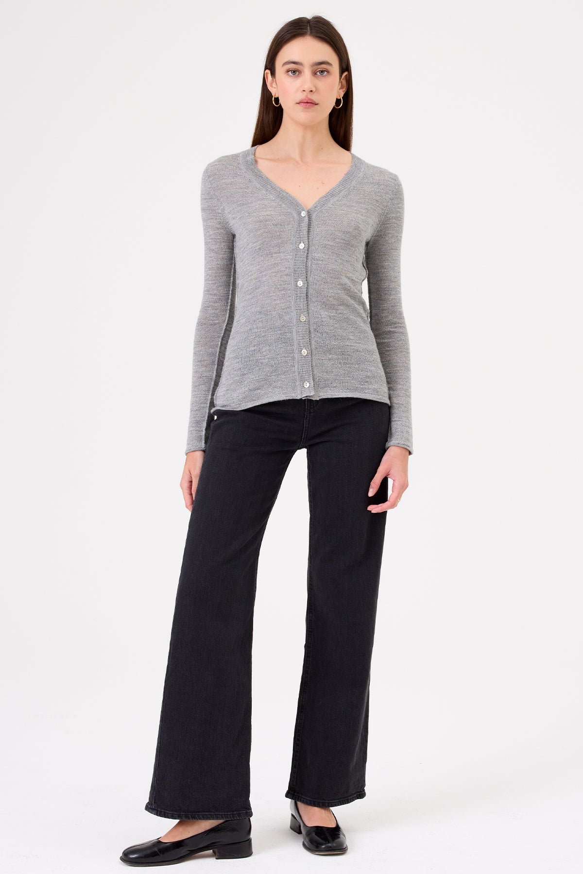 Collette Cardigan - Goldie LeWinter #color_gray heather
