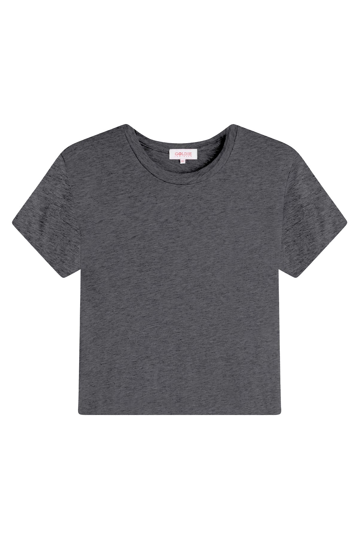 Cropped Boy Tee - Goldie LeWinter #color_charcoal heather