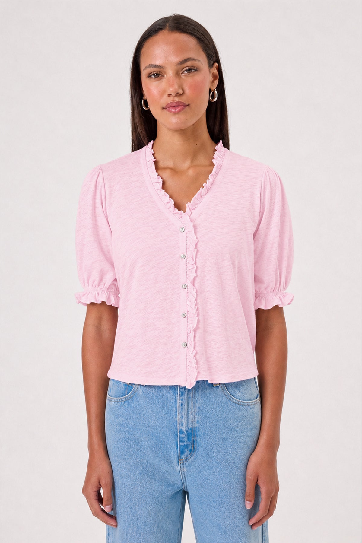 Evelyn Blouse - Goldie LeWinter #color_cherry blossom
